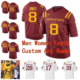 Thr Custom Isu Iowa State Cyclones College Football Jerseys 10 Brian Peavy Jacob Park 14 Tariique Milton 15 Brock Purdy 17 Kyle Kempt Stitched