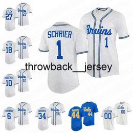 thr Kyle Karro maillot de baseball universitaire ucla bruins 2022 Chase Utley Michael Curialle Dave Roberts Carson Yates Cody Schrier Jake Brooks Trevor Bauer Gerrit Cole Jers