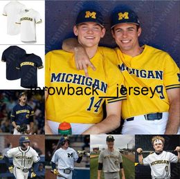 Thr Michigan Baseball Jersey Joe Pace Jack White Walker Cleveland Keaton Carratini Ben Dragani Jimmy Obertop Chris Sabo Barry Larkin