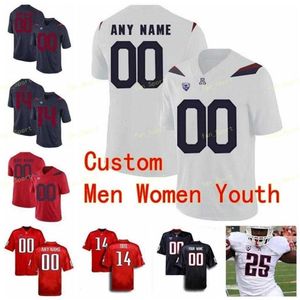 Thr NCAA College Jerseys Arizona Wildcats 38 Dante Smith 4 Rhett Rodriguez 42 Brooks Reed 48 Rob Gronkowski Football personnalisé cousu