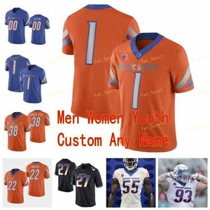 Thr NCAA College Jerseys Boise State Broncos 27 Jay Ajayi 34 Robert Mahone 38 Leighton Vander Esch 4 Brett Rypien Fútbol personalizado cosido