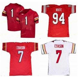 Thr NCAA College Jerseys Maryland Terps 11 Kasim Hill 1 DJ Moore 7 Boomer Esiason 18 Vernon Davis 94 Randy White Football personnalisé cousu