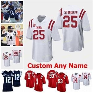 Thr NCAA College Jerseys Ole Miss Rebels 34 Brandon Bolden 49 Patrick Willis 5 Lodge 74 Michael Oher 8 Moore Football personnalisé cousu