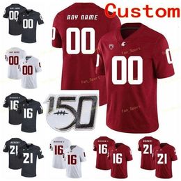 Thr NCAA College Jerseys Washington State Cougars 23 Gerard Wicks 25 Skyler Thomas 26 Bryce Beekman 3 Daniel Isom Fútbol personalizado cosido