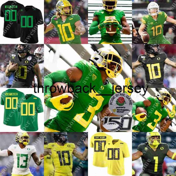 Thr NCAA Oregon Ducks Camiseta de fútbol Jake Shipley Nate Heaukulani Mycah Pittman Verone McKinley III Noah Sewell Popo Aumavae Mase Funa Ryan Walk TJ Bass AumavaeLaul