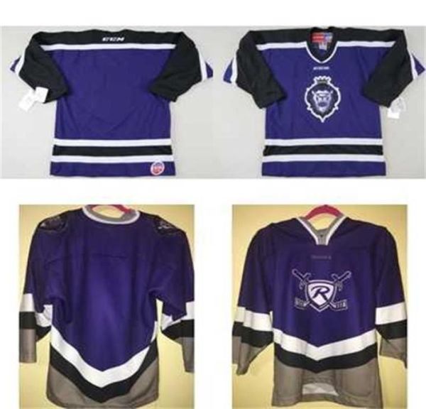 Thr Nouveau ECHL Reading Royals Hommes Femmes Enfants Couture Jerseys de qualité Personnalisé N'importe quel nom N'importe quel NO Maillots de hockey bleu bon marché Go5430735
