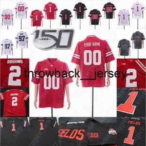 Thr Ohio State Buckeyes voetbalshirt Jaylen Harris Marcus Williamson Luke Farrell K'Vaughan Pope Javontae Jean-Baptiste Sevyn Banks