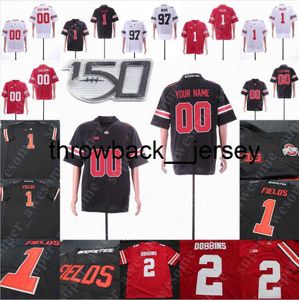 Thr Ohio State Buckeyes voetbalshirt Jeff Heuerman 81 Nick Vannett 97 Joey Bosa 97 Nick Bosa 2 Marshon Lattimore Ryan Shazier Eddie George