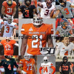 Thr Oklahoma State voetbalshirt Spencer Sanders Dominic Richardson Braydon Johnson Gunnar Gundy Korie Black Barry Sanders Thurman Thomas Dez Bryant Mason Rudol