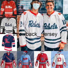 Thr Ole Miss hockeyshirt Eli Manning Antony Patrinos Cameron Parent Conor Huie Bryce Campo Aiden MacLean Marcus Eldredge Kurt Lindhorst Luke Gassett Shane Brait