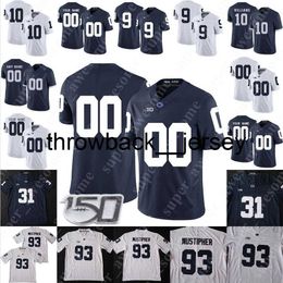 Maillot de football Thr Penn State Nittany Evan Royster 43 Brandon Short 67 Levi Brown 89 Dave Robinson 10 Chris Bahr 14 Chuck Fusina 71 Devon Still