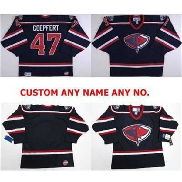 Thr Wholesale 2016 Personalizar ECHL South Carolina Sting Rays Hombres Mujeres Niños 47 Bobby Goepfert Hockey Jerseys Goalit Cut Custom Cualquier nombre Cualquier NO.