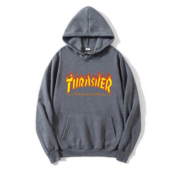 Thrasher sweat à sweat à capuche Sweat-shirt de créateur décontracté manue