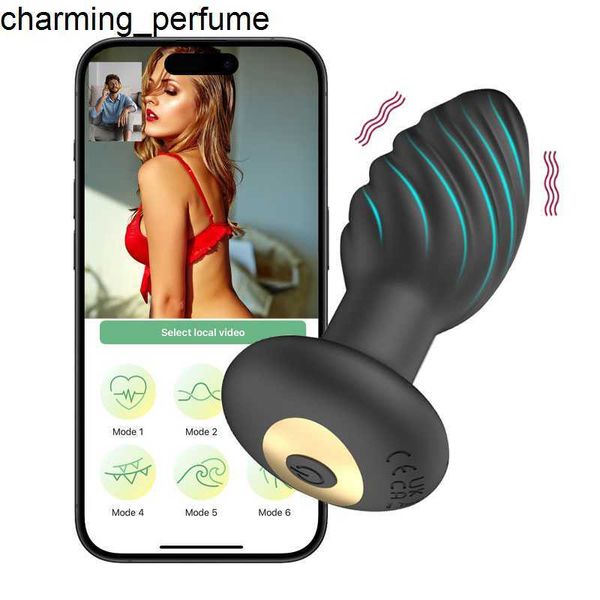 Thread Surface Design Silicone Anal Plug Putt Massager Vibrator Sext Toy pour hommes Femmes Femme Application AP PLIG ANAL