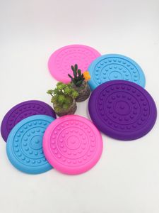 Frisbee pour chien, jouet en plastique, trois couleurs en option, résistant aux morsures, jouet doux pour animal de compagnie, entraînement, 23cm