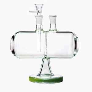 Drie kleuren Hookahs Olie DAB Rigs 14mm Vrouwelijke Joint Water Pipes Infinity Waterfall Inverteerbare Gravity Glass Bongs