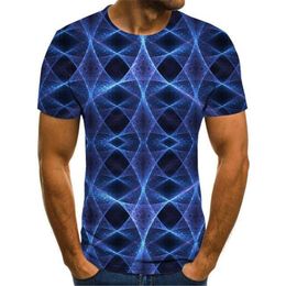 Drie-dimensionale grafische T-shirt voor Mannen Kleding Casual Oversized T-shirt Vintage Chemise Fun 3D Print Summer TeeShirt