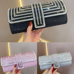 Trois remises sac de dîner pochette de soirée sac à main pour femmes de luxe diamant chaîne sac à bandoulière vente directe d'usine bâton diamant FMT-4090