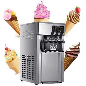 Drie smaken Ice Cream Machine Sundae Cone Ice Cream Making Machine Te koop 1200W