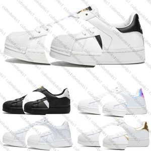 Drie bladgrasbordschoenen Classic White Black Shell Head Lasu Casual Shoes Designer Shoes Student Sneakers Outdoor Sport Training Basketbal schoenen 36-44