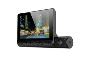 Drie lens 4.0 inch touchscreen auto DVR Video Recorder FHD 1080P Auto Dash Camera Ondersteuning Achteraanzicht camera's 909