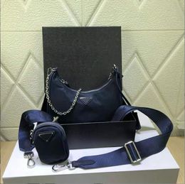driedelige tas ontwerpers tassen Nylon 2023 mode Re-Edition vrouw luxe dame heren crossbody tote hobo schouder portemonnees handtassen portemonnee rugzak