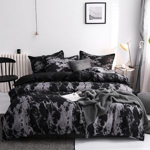 Three Piece Fashion Bedding Sets Printed King Queen Size Luxury Quilt Cover Pillow Case Duvet Brand Bed Comforters Set High Quality