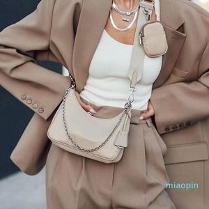 Drie stukken Set schoudertassen Hobos Hoogwaardige 2022 Luxurys Designers Handtas Messenger Vrouwen Totes Fashion Crossbody Wallet Ladychest