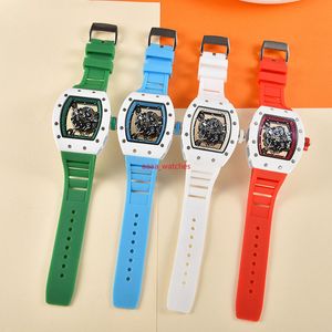 Montre pour hommes à fond transparent à trois broches montre pour hommes haut de gamme montres de luxe montres à quartz automatiques pour hommes loi