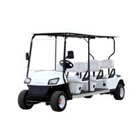 Golf trois rangées de sièges voitures électriques chariots de golf de chasse touristique à quatre roues couleur robuste modification personnalisée en option