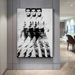 Drie scherpschutters - Andy Warhol Art Print, Wall Art Canvas Painting for Living Room, Slaapkamer Pop Art Print Poster, eigentijdse kunst Home Decor