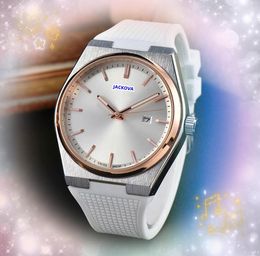 Trois stiches simples cadr les montres en quartz Date automatique Date de sangle colorée Ensemble de braquage super étanche Président de mode Fashion Business Wrist