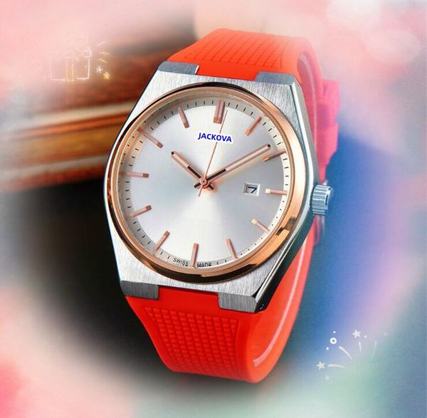 Trois stiches simples cadr les montres de quartz Date automatique Date de caoutchouc coloré Tous le crime Cool imperméable président Fashion Business Wrist.