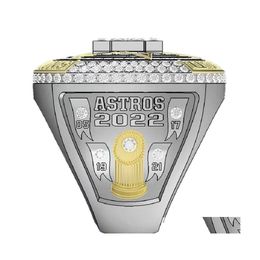 Drie stenen ringen 20212022 Astros World Houston Baseball Championship Ring No.27 Altuve No.3 Fans Gift Maat 11 Drop Dhj6F