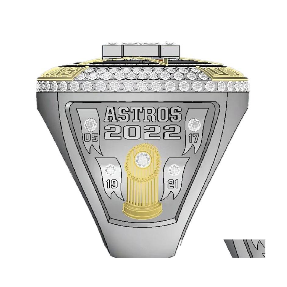 Three Stone Rings 20212022 Astros World 휴스턴 야구 챔피언십 반지 No.27 Altuve No.3 팬 선물 크기 11 드롭 배달 보석 Dhyvz