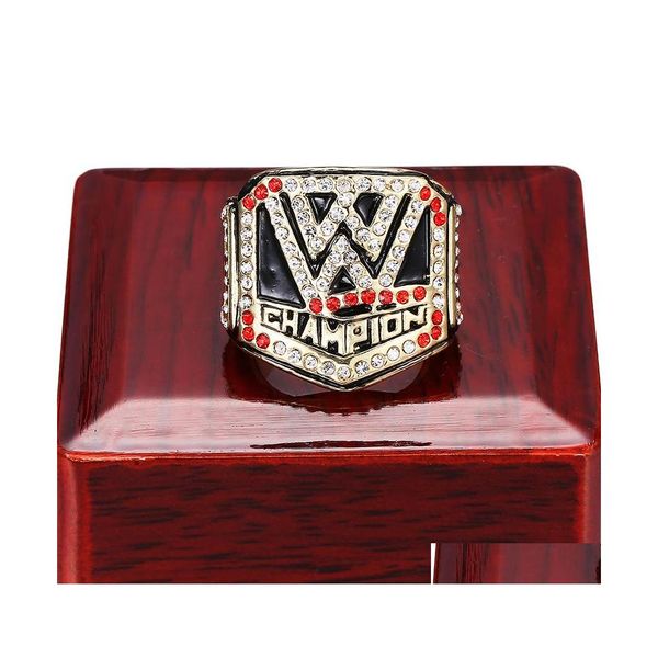 Trois Anneaux de pierre bijoux World Wrestling Entertainment Championship Fans Fans Fans Cadeaux Taille 11 Prix à bas prix Drop Livraison Dhjvf