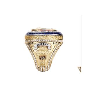 Three Stone Rings Men Fashion Sports Jewelry No.35 D U R A N T Championship Ring Fans Souvenir Gift Us Size 814 Drop Delivery DHDK3