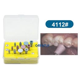 Trois choix Kit de polissage dentaire RA Polongeurs en silicone Drillants Drive Dentiste Outils 12pcs / set