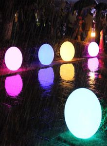Thrisdar extérieur Rechargeable lueur Globe boule lumière 16 couleurs sans fil piscine flottant Globe lumière pour enfants chambre Party8158817