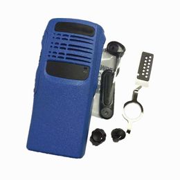 Kit de réparation de boîtier de coque avant bleu jaune noir, bouton de canal de Volume pour Motorola PRO5150 Radio talkie-walkie