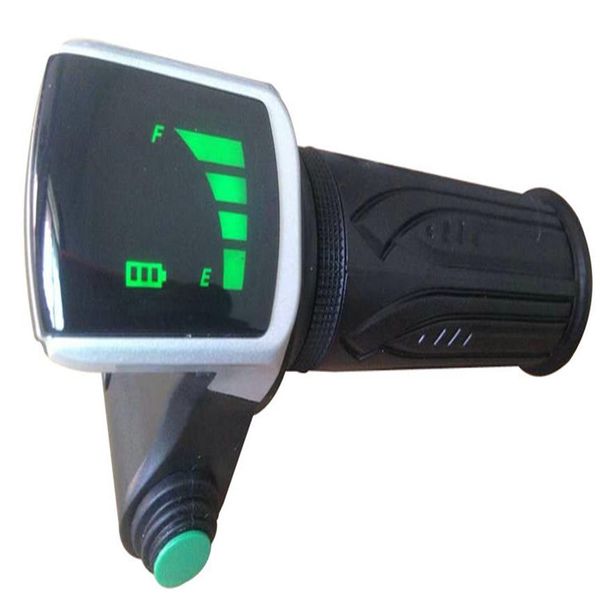 Poignées de roulement d'accélérateur avec accélérateur de commutateur de croisière à affichage Led pour Scooter de vélo électrique avec indicateur de niveau de batterie Tric283A