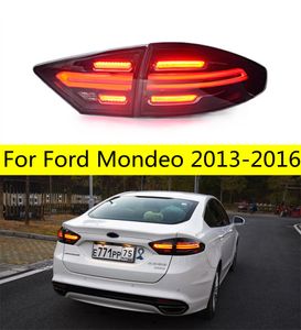 Door lamp voor Ford Mondeo LED-achterlicht 20 13-20 16 Fusion Porsche Design Hooglicht remlichten Turn Signal LED Renversing Light