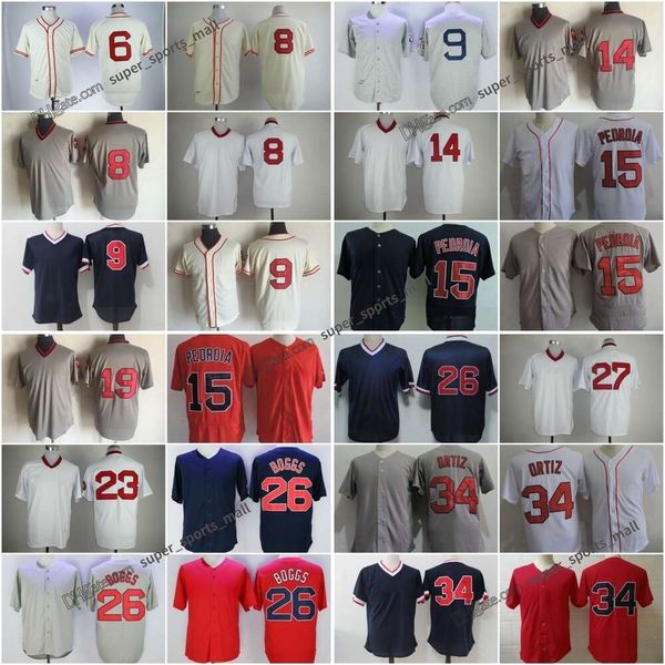 Throwback Baseball Jersey 41 Chris Sale 6 Johnny Pesky 1946 8 Carl Yastrzemski 26 Wade Boggs 9 Ted Williams 1939 14 Jim Rice 45 Pedro Martinez 15 Dustin Pedroia