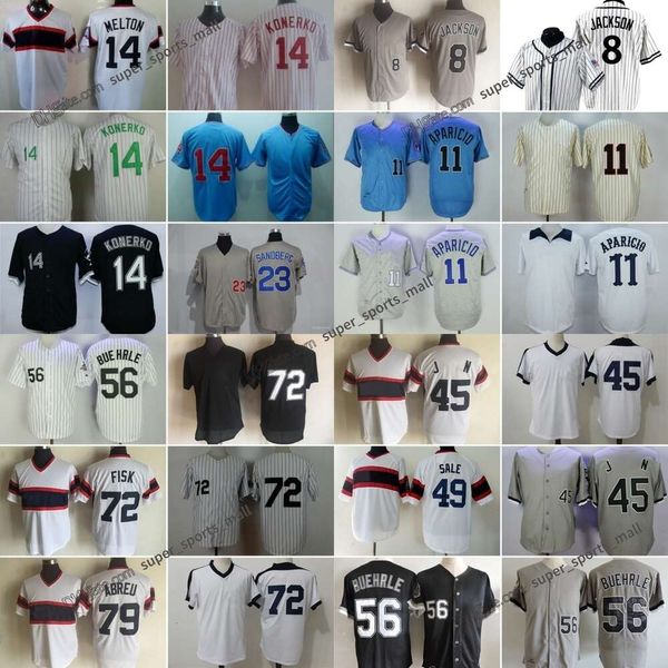 Throwback Baseball Jersey 72 Carlton Fisk 2 Nellie Fox 1960 45 Michael 8 Grey Pullover 11 Luis Aparicio 1959 35 Frank Thomas 49 Chris Sale 56 Mark Buehrle 79 Jose Abreu