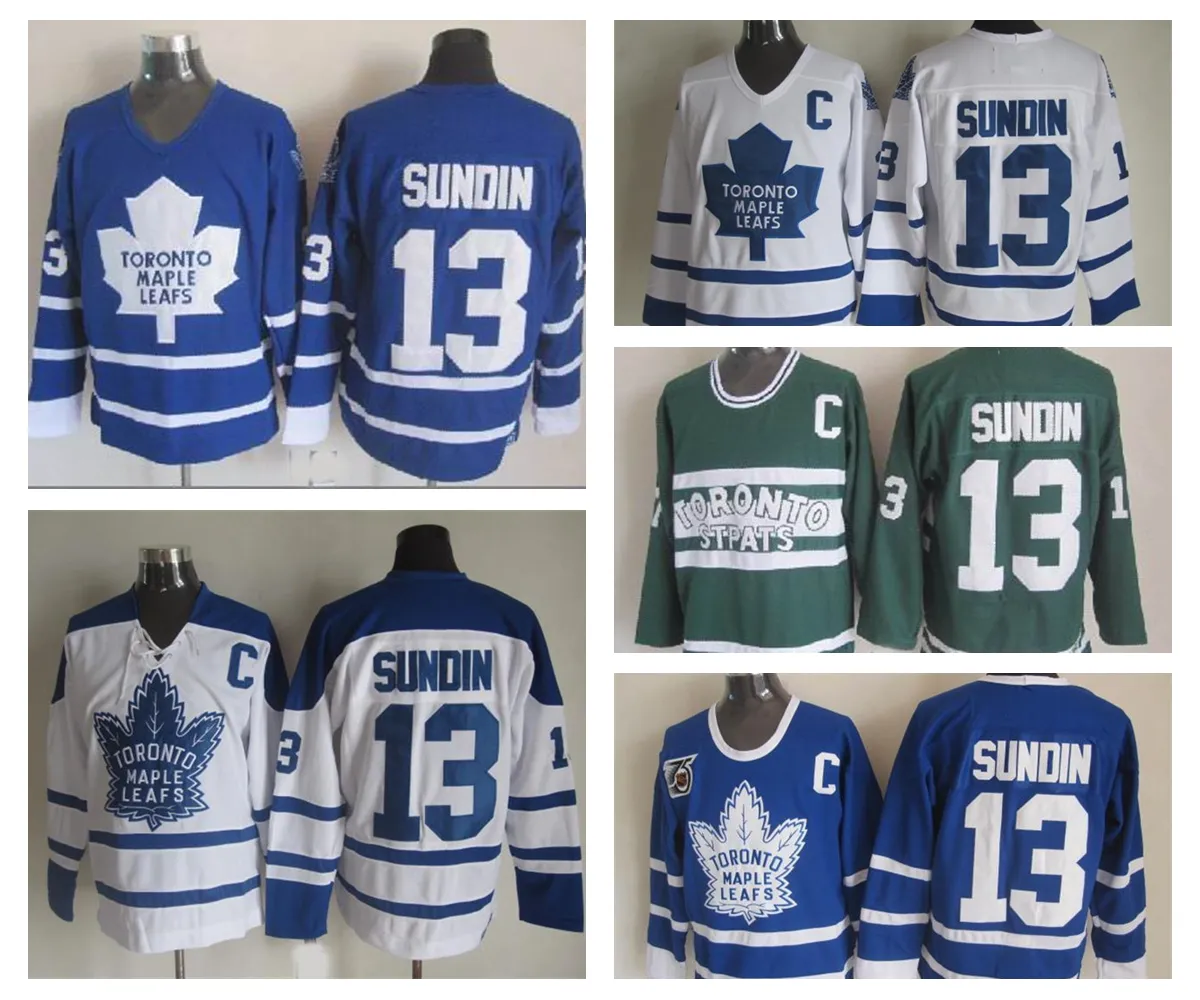 Mats Sundin Jerseys De Calidad Superior 13 Toronto Maple Leafs Jersey