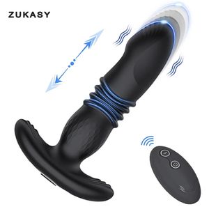 Stak Anale Vibrator Vibrerende Butt Plug Speeltjes voor Vrouwen Draadloze Afstandsbediening Anale Dildo Buttplug Prostaat Massager voor Mannen 240118