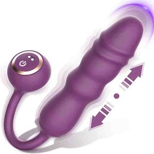 Consolador vibrador de punto G de empuje, Juguetes sexuales para mujeres, estimulador de clítoris, propulsión actualizada, tapón Anal, producto para adultos