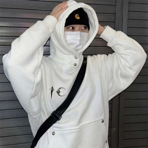 Thug Club Park Jae Fan Sudadera con capucha con diseño de metal Starry Moon Cleanfit High Street para hombres y mujeres Sudaderas con capucha