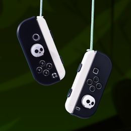 Capes de poignée de pouce pour Nintendo Switch Joy-Con, Skull Silicone Joystick Couvers Accessoires pour Nintendo Switch / Oled / Lite Joycon