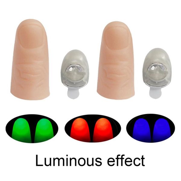 Pulgares LED LED UP Jugues para niños Props de truco mágico Funny Feen Finger Fantástica Juguetes brillantes Regalos luminosos